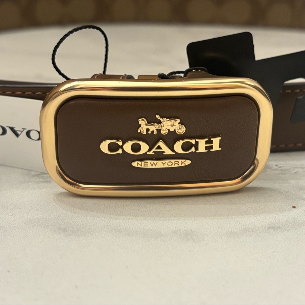NWT Coach Genuine Leather Belt - Picture 5 of 5